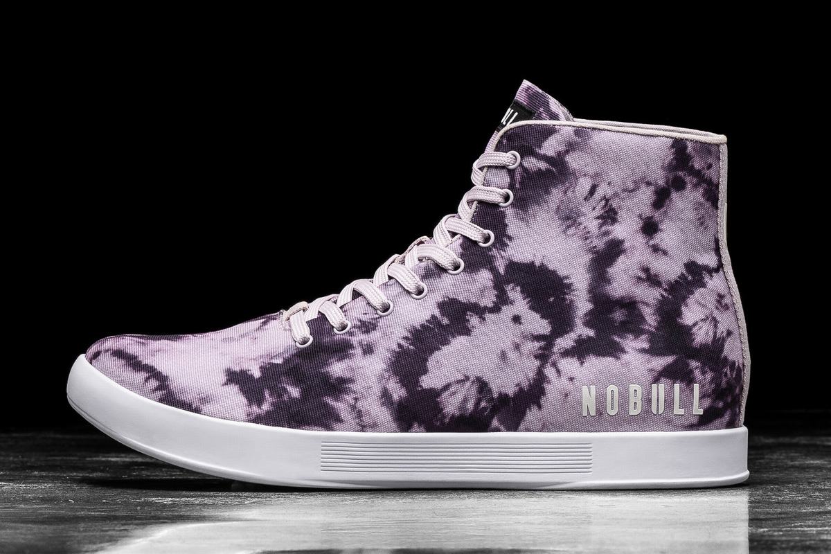 Nobull High-Top Tie-Dye Canvas Men\'s Trainers Purple | Australia (UK7860)